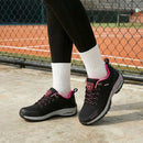 Breathable Lightweight Trainers - Black & Pink