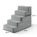Livingandhome Non-Slip Dog Stairs With Removable Washable Cover