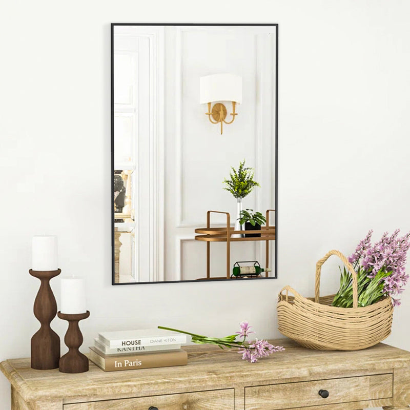 Livingandhome Wall Mirror with Aluminium Frame