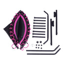 Lifeideas 48in Bungee Cords Foldable Round Trampoline with Adjustable U-Handle Bar