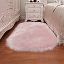 Lifeideas Oval Super Soft Shaggy Area Rug Pink