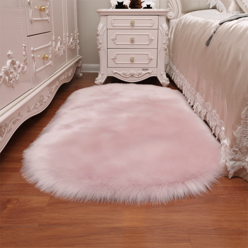 Lifeideas Retangular Super Soft Shaggy Area Rug Pink