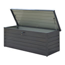 Livingandhome 600L Metal Outdoor Garden Storage Box Lockable
