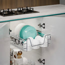 Lifeideas Metal Sliding Kitchen Cabinet Pull Out Wire Basket Organizer