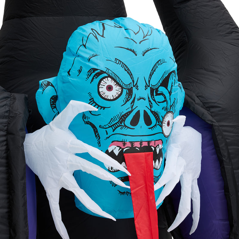 Lifeideas 8.9ft Halloween Inflatable Grim Reaper with LED Lights