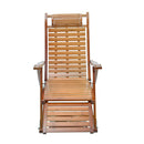 Livingandhome Bamboo Rocking Chair Foldable Recliner