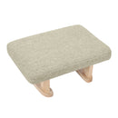 Livingandhome Minimalist Linen Footstool Seat