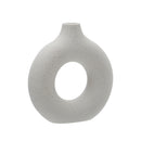 Lifeideas Nordic Style Ceramic Round Vase in White