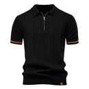 Turn-Down Short-Sleeve Polo Shirt