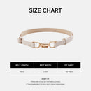 Adjustable Skinny PU Leather Belt