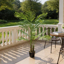Garden Sanctuary 130cm Artificial Bamboo Palm Tree Plant in Pot Indoor Living Room Plant Decor