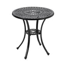 Breeins Outdoor Round Patio Table with Umbrella Hole