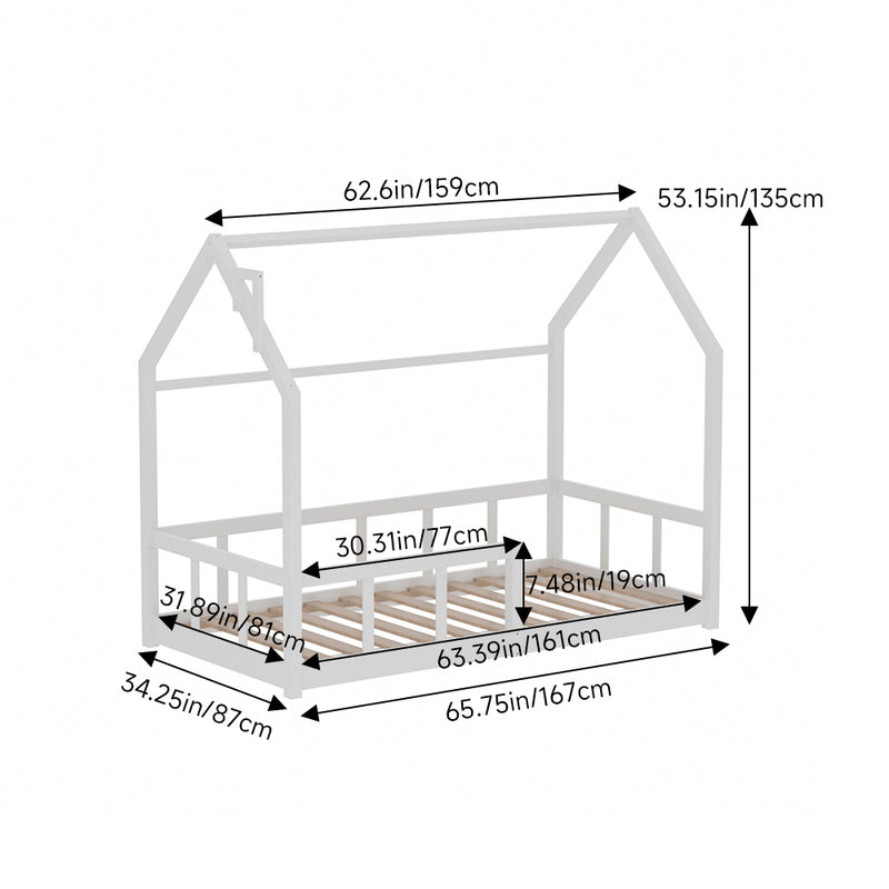 Livingandhome Wooden Bed Frame