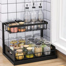 Lifeideas Black Carbon Steel Cabinet Rack