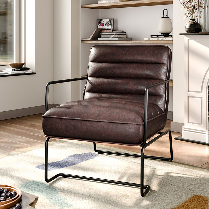 Livingandhome Stylish Mid-Century Lounge Armchair
