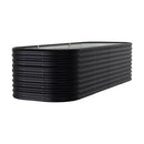 Garden Sanctuary Oval-Shaped Galvanized Steel Raised Garden Bed