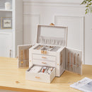 Sheonly Velvet Lined Jewellery Storage Box with Lock