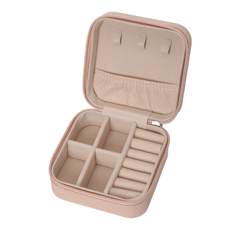 Sheonly Portable Small Faux Leather Jewellery Box