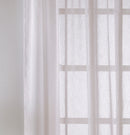 Eden White 100% Recycled Plain Voile Panel - Pair