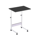 Livingandhome Adjustable Computer Standing Desk with Wheels