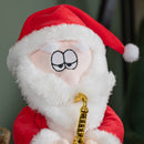 35cm Battery Operated Animated Dancing Santa with Saxophone Christmas Decoration