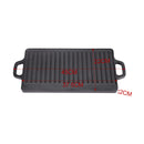 Breeins Rectangular Cast-Iron Reversible Griddle & Grill Pan