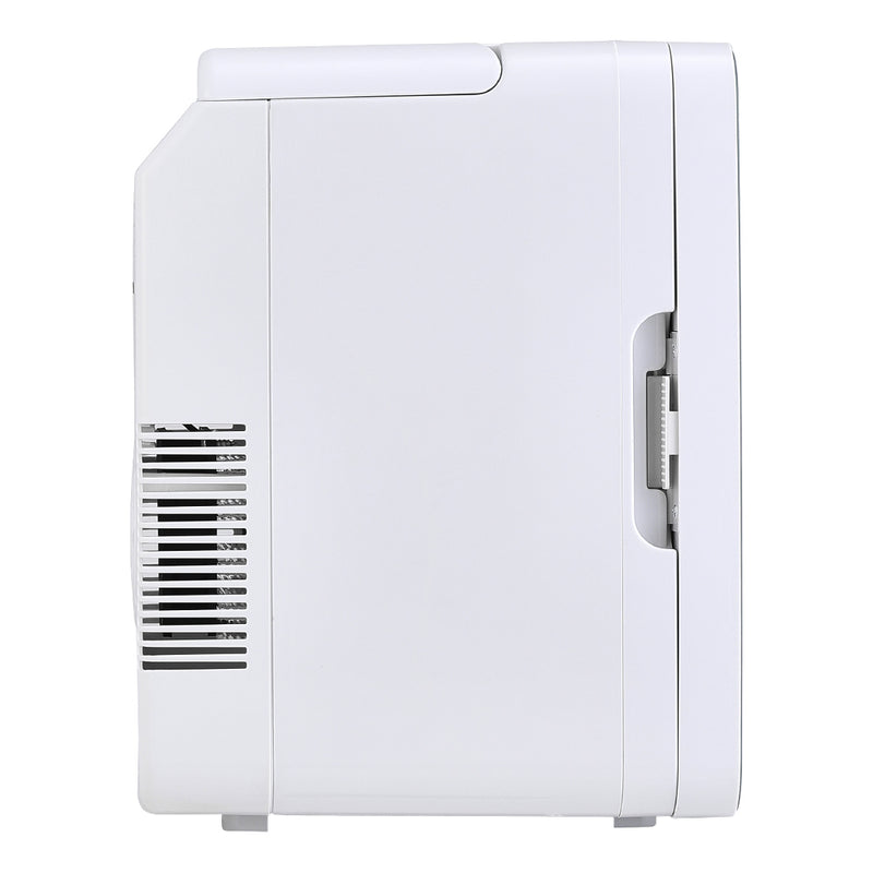 Livingandhome White 10L Dual-Use Mini Refrigerator