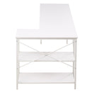 Livingandhome Corner L-Shaped Office Desk
