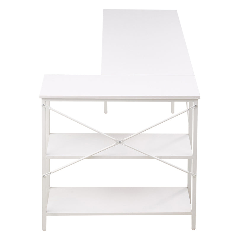 Livingandhome Corner L-Shaped Office Desk