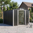 Breeins 6*4FT/6*8FT/8*10FT Metal Garden Storage Shed With Lockable Door