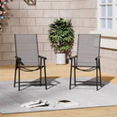 Breeins Metallic-Frame and Fabric Foldable Chairs Set of 2/4