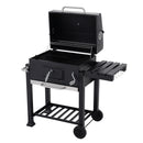 Outdoor Portable Charcoal BBQ Grill Barbecue Trolley