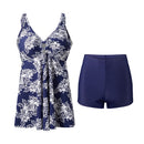 Two Piece Tankini Swimsuit With Double Shoulder Straps