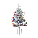 Lifeideas Set of 2 Artificial Christmas Trees with LED Decorations