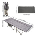 Portable Folding Camping Cot Camping bed with Headrest