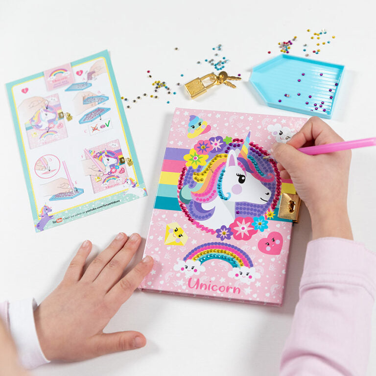 Unicorn Secret Diary Diamond Painting