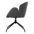 Livingandhome Modern Linen Upholstered Swivel Chair