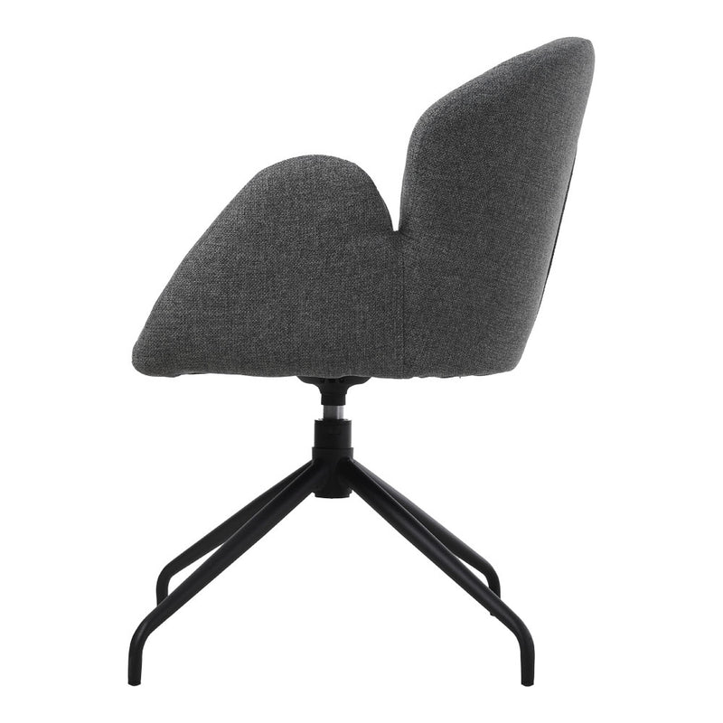 Livingandhome Modern Linen Upholstered Swivel Chair