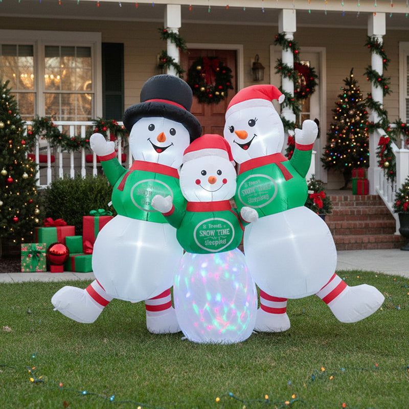 Lifeideas Christmas Inflatable Snowman Family