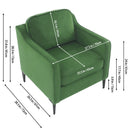 Livingandhome Fleece Upholstered Single Armchair