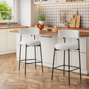 Livingandhome Set of 2 Plywood Counter Bar Stools