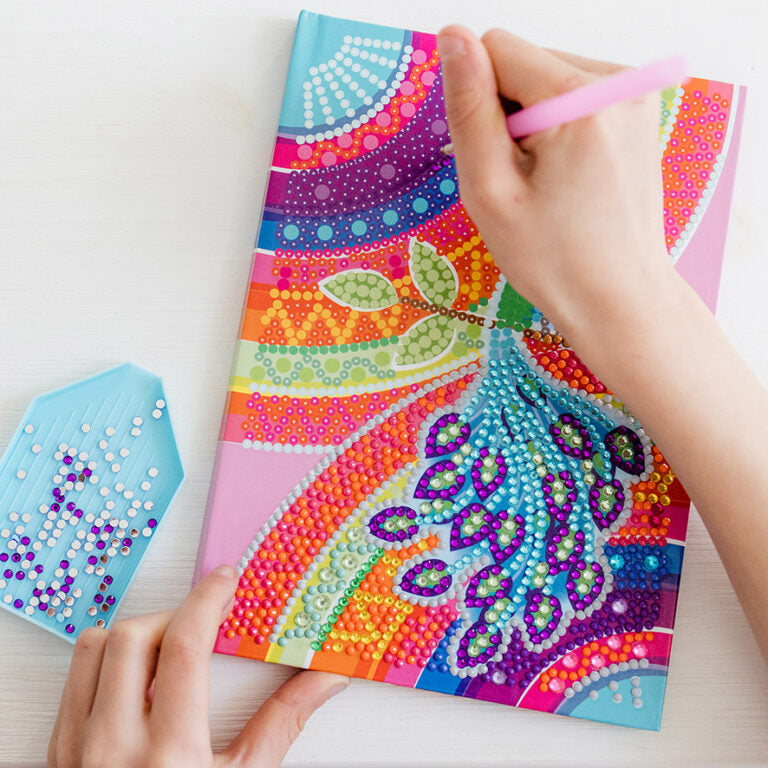 Peacock Diamond Paint Notebook