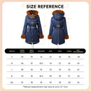 Mid-Length Hooded Coat With Drawstring Waist