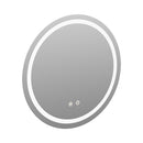 Livingandhome Anti-Fog Round Wall Mounted LED Mirror