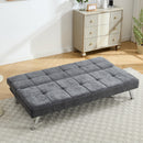 Livingandhome Modern Grey Convertible Sofa Bed