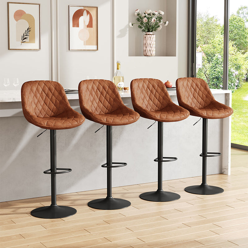 Livingandhome Pair of Swivel Counter Bar Chairs