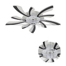 Cottonfy UK Creative Irregular Shape Ceiling Fan Light