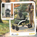 PawHut Easy Folding Pet Stroller for Large Dogs
