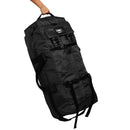 Modishion Black Wheeled Nylon Holdall Travel Bag