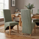 Baxter Weave Green Dining Chair - Set Of 2